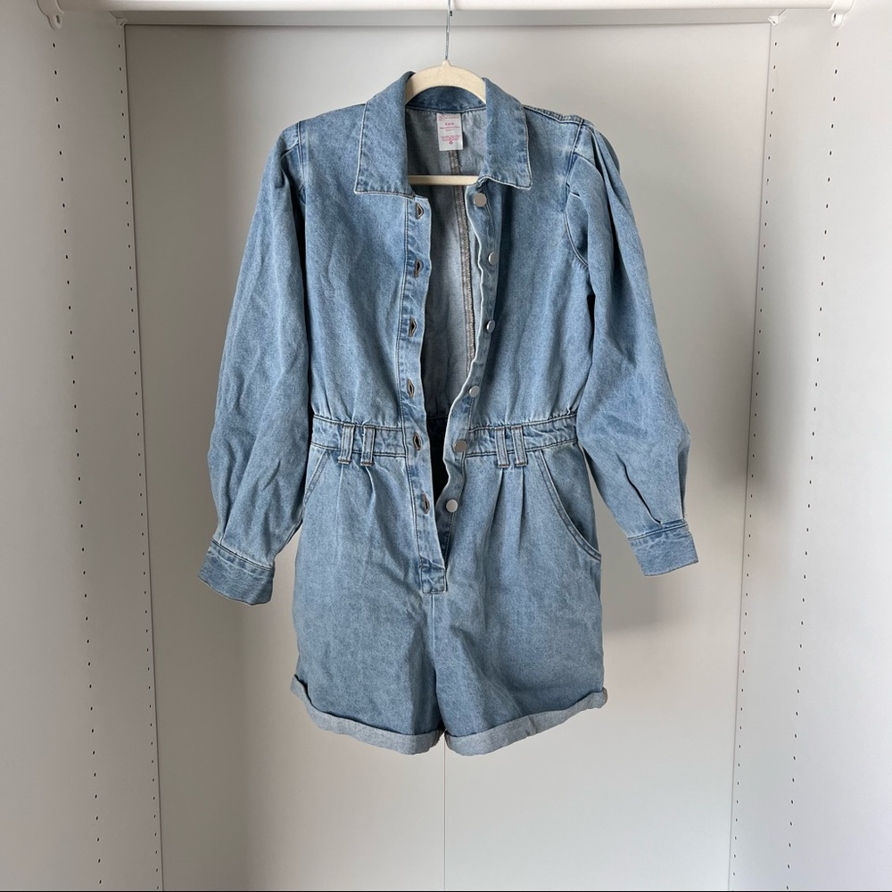 denim romper size small